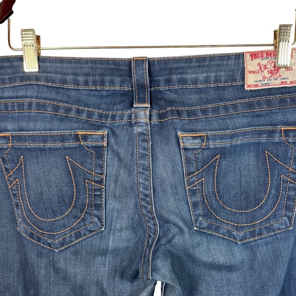 True Religion Jeans Bobby Low Rise Bootcut Womens Size 30 34x32 USA Made - Picture 1 of 10